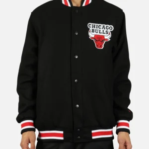 Mens Starter Nba Chicago Bulls Varsity Wool Jacket