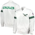 Mens Starter White Philadelphia Eagles Full-snap Jacket