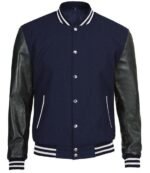 Blue And Black Varsity Jacket