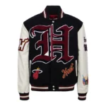 Miami Heat Wool And Leather Varsity Jacket