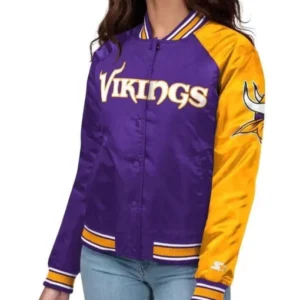 Minnesota Vikings End Zone Satin Jacket