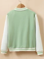 Mint Green Varsity Jacket
