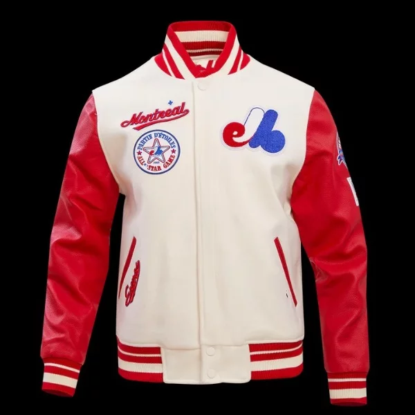 Montreal Expos Retro Classic Rib Wool Varsity Jacket Montreal Expos Retro Classic Rib Wool Varsity Jacket