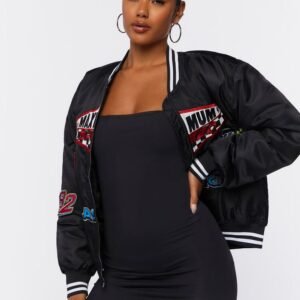 Motorway Embroidered Varsity Jacket