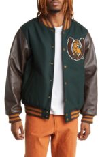 Mustang One Of These Days Wool & Leather Varsity Jacket