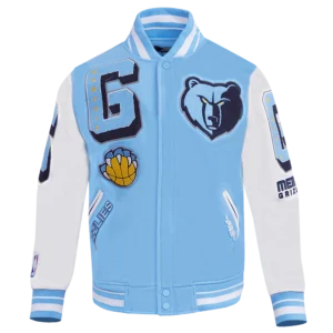 NBA Memphis Grizzlies Mashup Mens Rib Wool Varsity Jacket