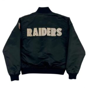 NFL Las Vegas Raiders Black Satin Jacket
