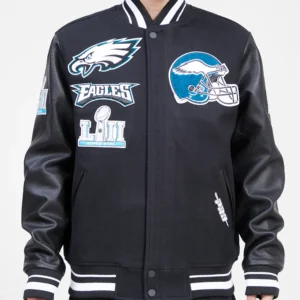 NFL Philadelphia Eagles Mashup Wool Mens Varsity Jacket