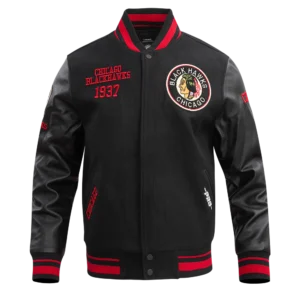 NHL Chicago Blackhawks Retro Classic Wool Varsity Jacket