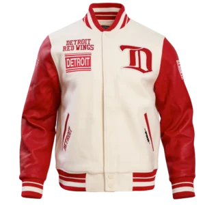 NHL Detroit Red Wings Retro Classic Wool Varsity Jacket
