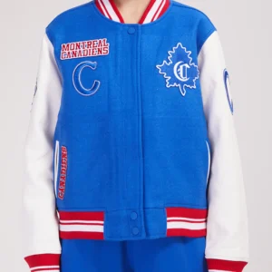 NHL Montreal Canadiens Women's Rib Wool Varsity Jacket