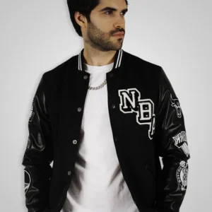 NBA Wool And Leather Varsity Jacket
