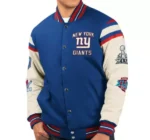 New York Giants Super Bowl Champions Bomber Jacket New York Giants Super Bowl Champions Bomber Jacket