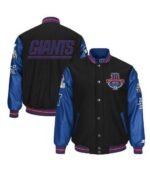 New York Giants Super Bowl XLVI Black/Blue Jacket