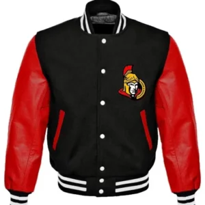NHL Ottawa Senators Varsity Red And Black Jacket