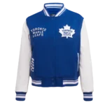 Nhl Toronto Maple Leafs Retro Classic Women's Rib Wool Varsity Jacket