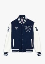 Oakwood College Bi Oversized Navy Varsity Jacket