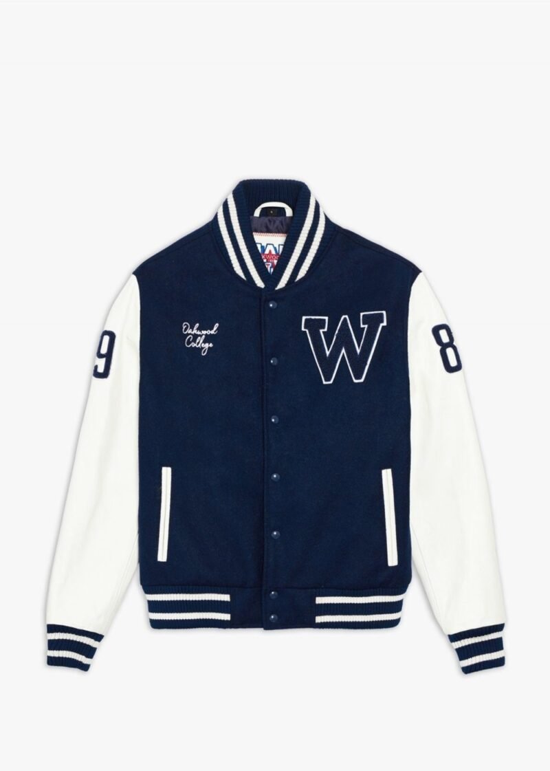 Oakwood College Bi Oversized Navy Varsity Jacket