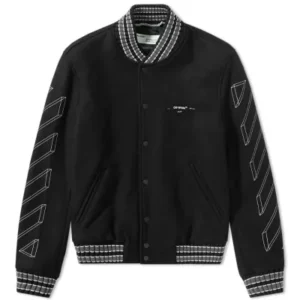 Off White 3d Arrow Varsity Jacket