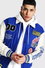 Official Man Blue Varsity Jacket