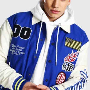 Official Man Blue Varsity Jacket