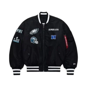 Philadelphia Eagles X Alpha X New Era MA-1 Bomber Jacket