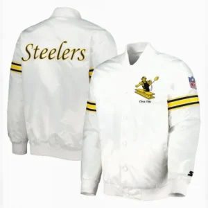 Pittsburgh Steelers The Power Forward Full-snap Satin Jacket