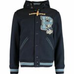 Polo Ralph Lauren Navy Hooded Toggle Letterman Jacket