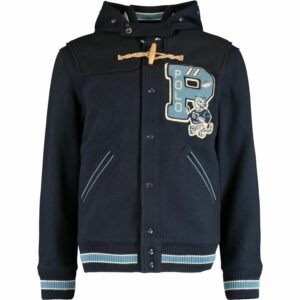 Polo Ralph Lauren Navy Hooded Toggle Letterman Jacket