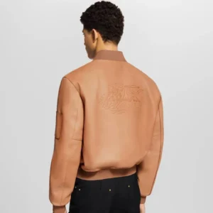 Premium Natural Leather Varsity Blouson