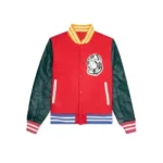 Red BBC Spaceman Varsity Jacket