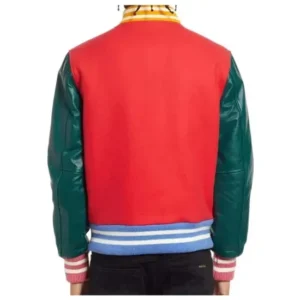 Red BBC Spaceman Varsity Jacket