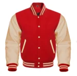 Red Mens Varsity Jacket