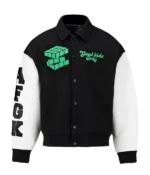 Rubix A Few Good Kids White/black Varsity Jacket
