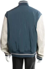 Sad Blue Monogram Varsity Jacket