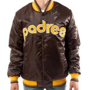 San Diego Padres Bomber Brown Jacket