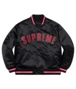 Supreme Love All Trust Few 2022 Do Wrong To No One Black Varsity Jacket