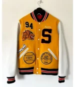 Supreme Tiger Varsity White/yellow Jacket