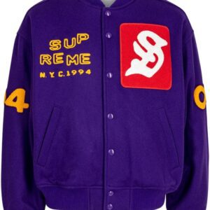 Supreme Tourist Purple Varsity Jacket