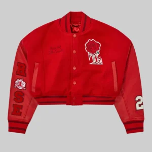 Teyana Red Varsity Jacket