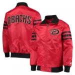 The Captain Arizona Diamondbacks Red Satin Full zip Jacket