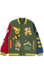 The Hundreds Bridge Burners Forest Green Letterman Jacket