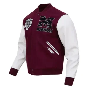 Tigers Morehouse College Maroon Varsity Jacket
