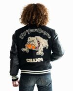 Top Gun Bulldog Black Varsity Jacket
