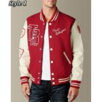 True Religion Red Varsity Jacket