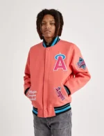 Los Angeles Angels Pink Varsity Jacket