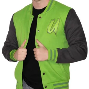 Unspeakable Green And Black Letterman Jacket