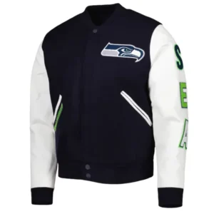Varsity Navy/white College Seattle Seahawks Jacket