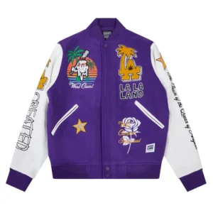 Wedding Purple Cake L.a Varsity Jacket