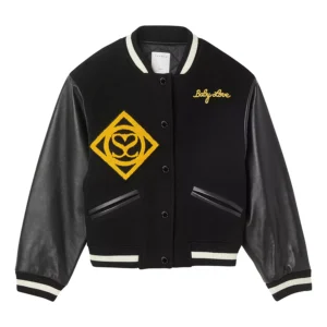 Womens Babylove Black Varsity Jacket